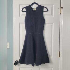 Torn by Ronny Kobo Textured Navy Mini Dress